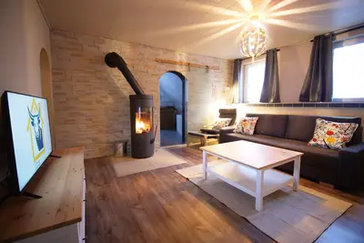 Image de Apartment with 2 bedrooms, wood-burning stove, kitchen and terrace