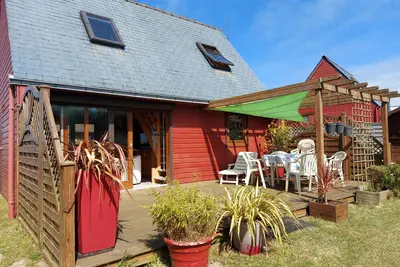 Image de 100m de la plage, maison sur la dune pour 5