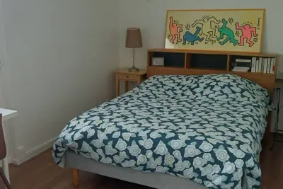 Image de Appartement dans un quartier typique \navec vue sur paris et la tour Eiffel.