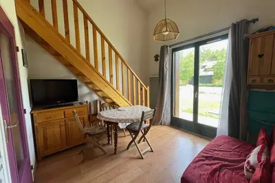 Image de Studio mezzanine à Jausiers Village, terrasse, idéal 4 pers