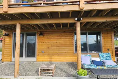Image de Newly built cedar Log Home overlooking Rangeley Lake with views galore