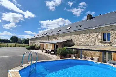 Image de Gite Normandie 15 personnes, espaces jeux & détente, piscine, salle de reunion