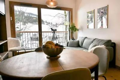Image de Eguille C 002 Cottles; Moderne Wohnung mit Blick auf die Pisten und alle Komfort