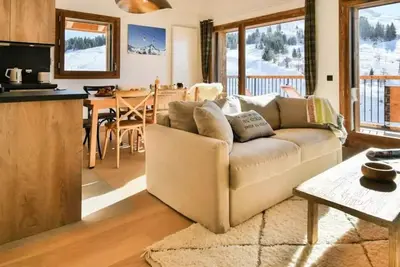 Image de Eguille C 301 Cottles; GemĂĽtliche Wohnung mit Blick auf die Pisten