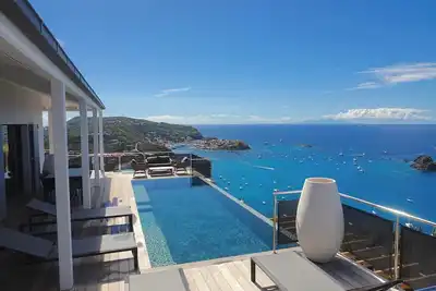 Image de Belharra- Pano sunrise to set views in the hills of Colombier