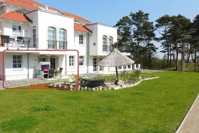 Image de avec terrasse plein sud dans la maison avec vue mer