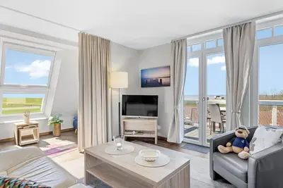 Image de First-class apartment with great sea views, sauna and two balconies!