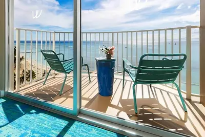 Image de Ocean Front Two Doubles with Lanai, 2 Units, The Twin Fin Hotel, Beachfront