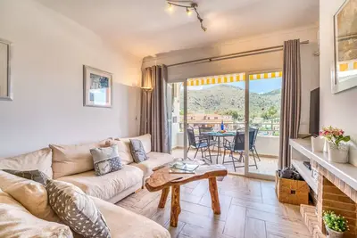 Terrasse avec vue près de la plage