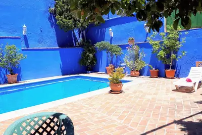 Image de Maison de vacances 'Casa Familiar De Illora con piscina' avec vue montagne, Wi-Fi et climatisation