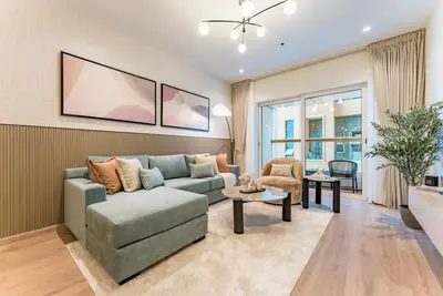 Image de Renovated 1br with Partial Sea and City View Close to the Beach, Elite Residence