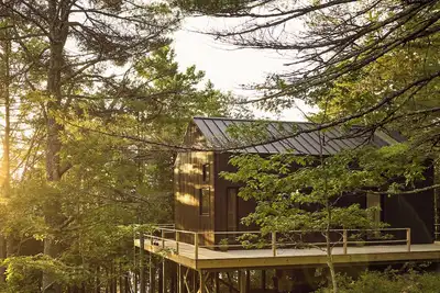 Image de Moss House: A Modern Waterfront Cabin in the Woods