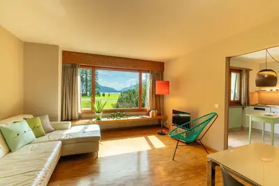 Image de Appartement de vacances Sils im Engadin \/ Segl pour 1 - 4 personnes avec 2 chambres Ă coucher - Loge