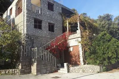 Image de Appartement d'une chambre avec le balcon et la vue sur le mer Baie Crkvice, Peljesac (A-17667-b)