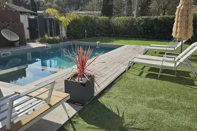 Image de Villa piscine 6 personnes avec climatisation