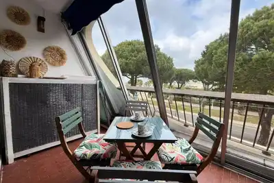 Image de Studio 4 couchages avec piscine