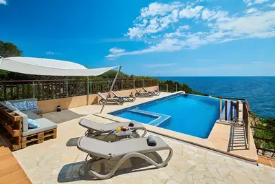 Image de Maison de campagne 'Ses Penyes' avec vue sur la mer, Wi-Fi et climatisation