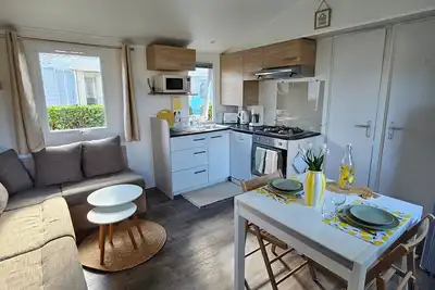 Image de Mobil-home 4 personnes Eleganza 32 m² Camping **** Siblu Domaine de Kerlann