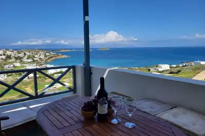 Cycladic Dream: 3b/D Villa with stunning sea view