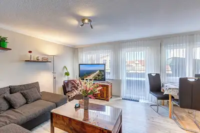 Image de Modern apartment close to the beach with balcony with beach chair, Wlan, parking lot