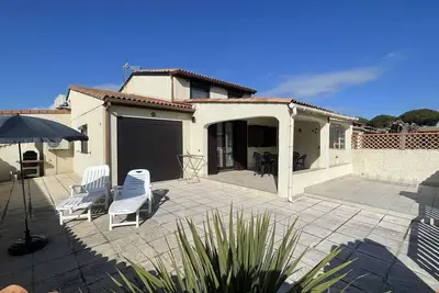 Image de Belle villa d'angle climatisée, residence Tamaris, wifi, 2 chambres 4 couchages Portiragnes Plage