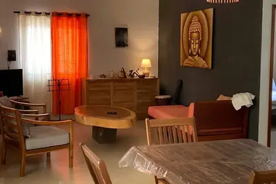Image de \t\nCharming 3 bedroom villa with WiFi and Ac in La Gaulette Sea and mountain view