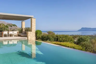 Image de Splendid Kissamos Villa | Villa Helios View | 2 Bedrooms | Breathtaking Sea Views | Private Outdoor Pool | Private Furnished Terrace | Peaceful Outdoor Ambiance | Prime Location