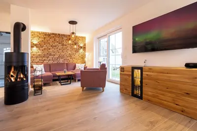 Image de \"Reethaus Nordlicht\" a top-class vacation home on the Baltic Sea island of Rügen.
