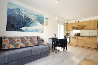 Image de Studio cabine rénové 4 pers. au pied des pistes avec parking
