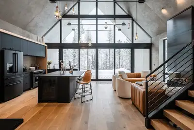 Image de Modern Luxury 3-Story Ski In\/Out AFrame Home 5bd\/4ba Hot Tub New Build