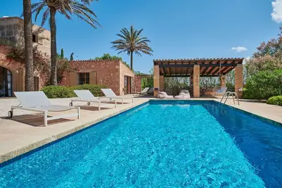 Image de Finca 'Son Garreta' avec vue sur la Tramuntana, piscine privée et Wi-Fi