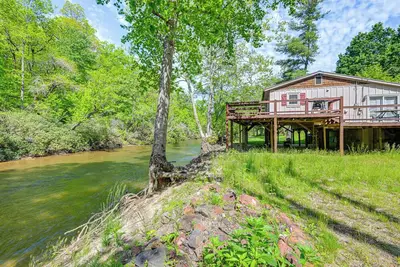Fish, Hike & Gem Mine: Riverfront Home in Franklin