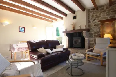 Image de Maison tranquille proche mer à Réville, animaux admis