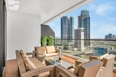 Image de Luxury Marasi drive, 1bdr Apt with Private Jacuzzi