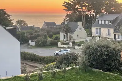 Image de Maison de famille bord de mer vue océan, 12 personnes, 6ch, plage à 80m.