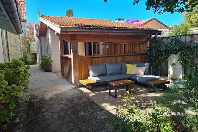 Image de Maison côté Bassin avec jardin à 500m de la plage