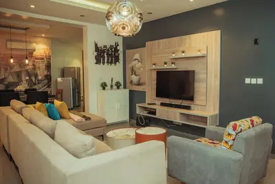 Image de 3-bedroom apartment in beautiful Lagos with WiFi, Ac