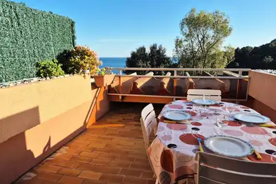 Image de A 3 min de la plage Bonporteau, Beau Duplex avec terrasse, vue sur mer et plage
