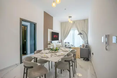 Image de New Family-Friendly 2br with Gym, Pool & Sauna