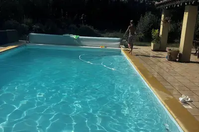 Maison à Mercuer avec Piscine dans la nature et à 5 min d’ Aubenas