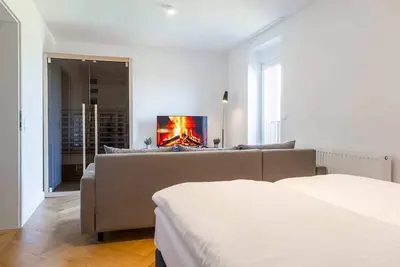Image de living Timeless Adler 5 rooms - 4 beds Sauna