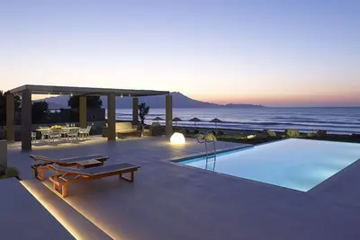 Image de Superb Kissamos Villa | Villa Poseidon’s Cove | Beach Front | 8 Bedrooms | Breathtaking Sea Views | Private Outdoor Pool | Private Furnished Terrace | Peaceful Outdoor Ambiance | Prime Location