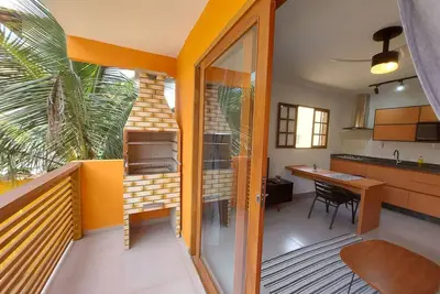 Image de Cotia – Stylish Flat Near the Beach, kichen, with Pool View