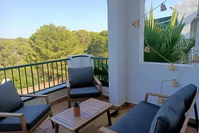 Menorca: Appartement avec vue sur le golf