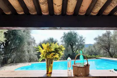 Image de Villa de charme sur les hauteurs de Nice belle piscine et vue panoramique