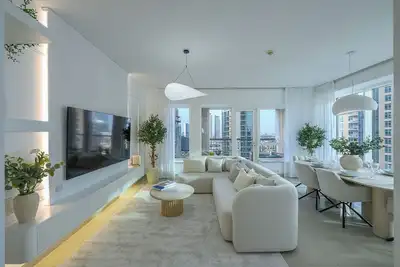Image de Chic 2-bedroom apartment with full Burj Khalifa & Fountain Views