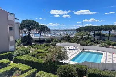 Image de Cap D'Agde, Studio 4 personnes vue port et piscine proche mĂ´le