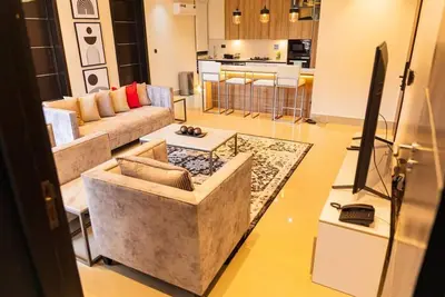 Lush 2-bedroom apartment in Lekki phase 1 with gym room and pool