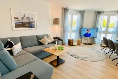 Image de Appartement \"Möwenblick\" avec vue sur la mer, balcon et Wi-Fi
