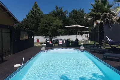 Image de Maison de vacances entièrement équipée avec piscine privée à 10min de l'ocean